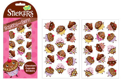 Chocolate Cupcake Scratch & Sniff Stickers