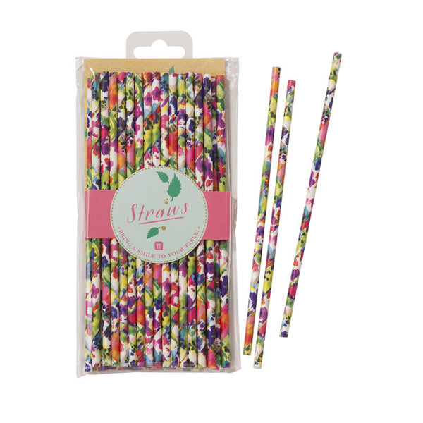 Floral Fiesta Paper Straws